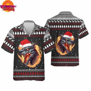 Christmas Santa Dragon Hawaiian Shirt 1