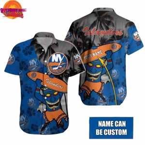 Custom New York Islanders Tiki Man NHL Hawaiian Shirt