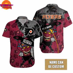 Custom Philadelphia Flyers Tiki Man NHL Hawaiian Shirt