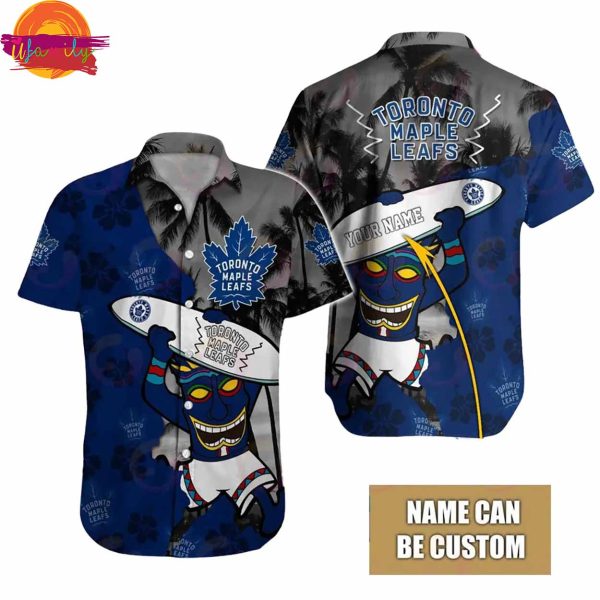 Custom Toronto Maple Leafs Tiki Man NHL Hawaiian Shirt