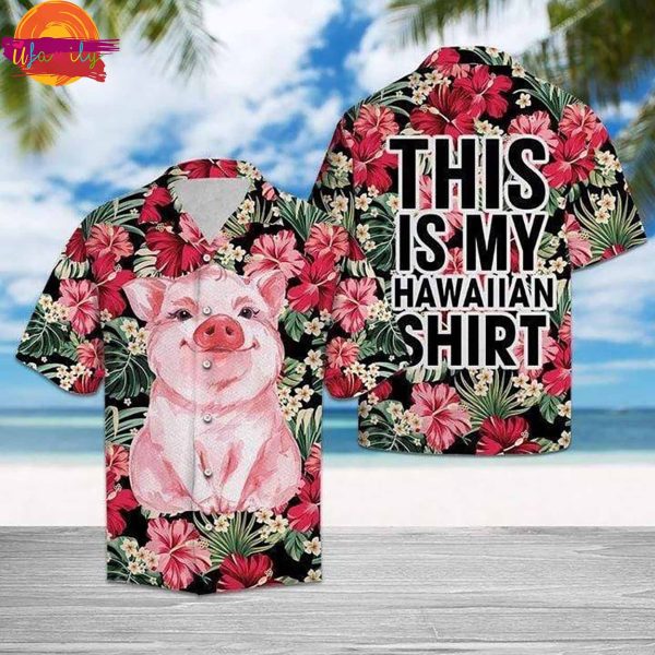 Cute Pig This Is My Hawaiian Shirt Style