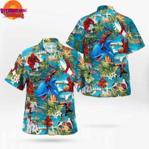 Deadpool Shark Hawaiian Shirt Style