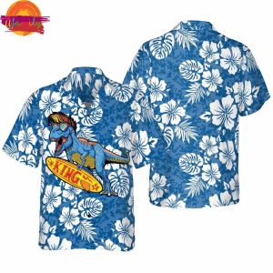 Dinosaur King Surfing Hawaiian Shirt Style 1