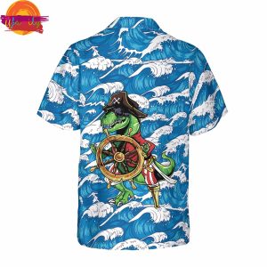 Dinosaur Pirate Hawaiian Shirt Style 2