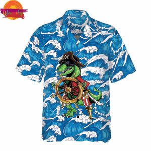 Dinosaur Pirate Hawaiian Shirt Style 3