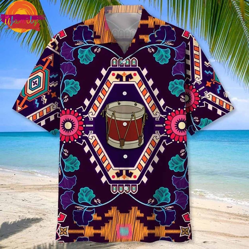 Drum Hawaiian Shirt for Music Festivals