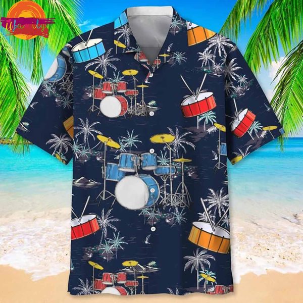 Drum Tropical Music Hawaiian Shirt