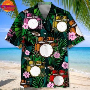 Drums Colorful Hawaiian Shirt For Drummer