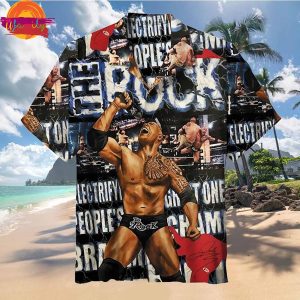 Dwayne Johnson The Rock WWE Hawaiian Shirt Style