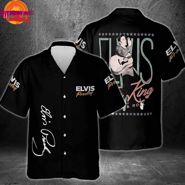 Elvis Presley The King Of Rock And Roll Hawaiian Shirt Style