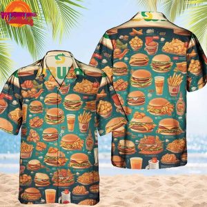 Fast Food Burger Hawaiian Shirt Style