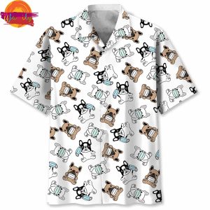 French Bulldog Funny Hawaiian Shirt Style