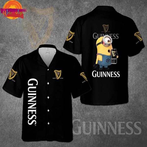 Funny Minion Loves Guinness Hawaiian Shirt Style