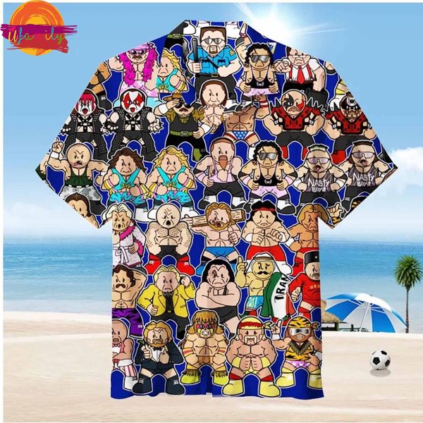 Funny Pattern WWE Hawaiian Shirt Style