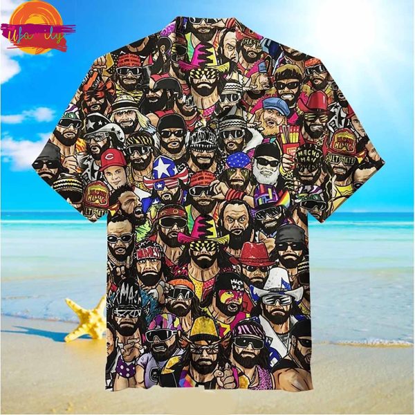 Funny Wrestling Art Hawaiian Shirt Style