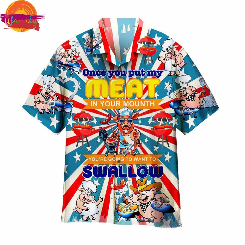 Grill Barbecue Pig Hawaiian Shirt For Family