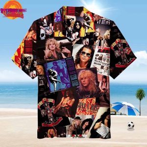 Guns N Roses Amazing Legends Collage Hawaiian Shirt Style