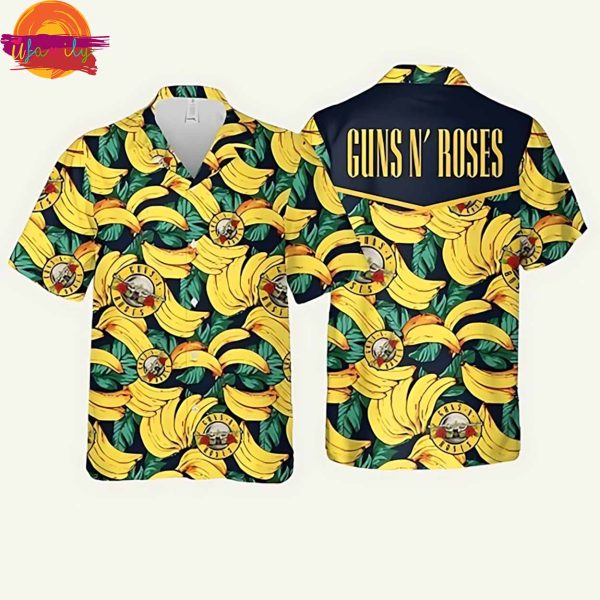 Guns N Roses Banana Hawaiian Shirt Style