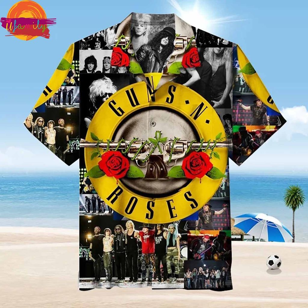 Guns N Roses Legacy Collage Hawaiian Shirt Style