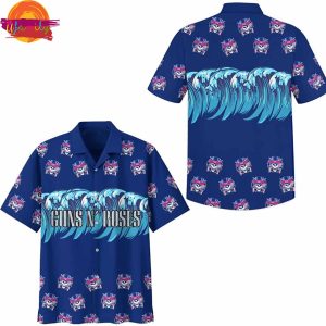 Guns N Roses Wave Logo Hawaiian Shirt Style