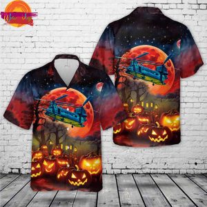 Halloween US Army Boeing CH-47 Chinook Hawaiian Shirt Style