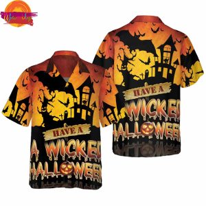 Have A Wicked Spooky Halloween Hawaiian Shirt Style