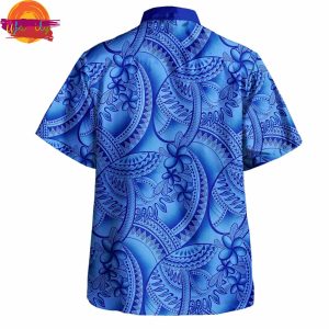 Hawaii Prints Blue Hawaiian Shirt Style 1