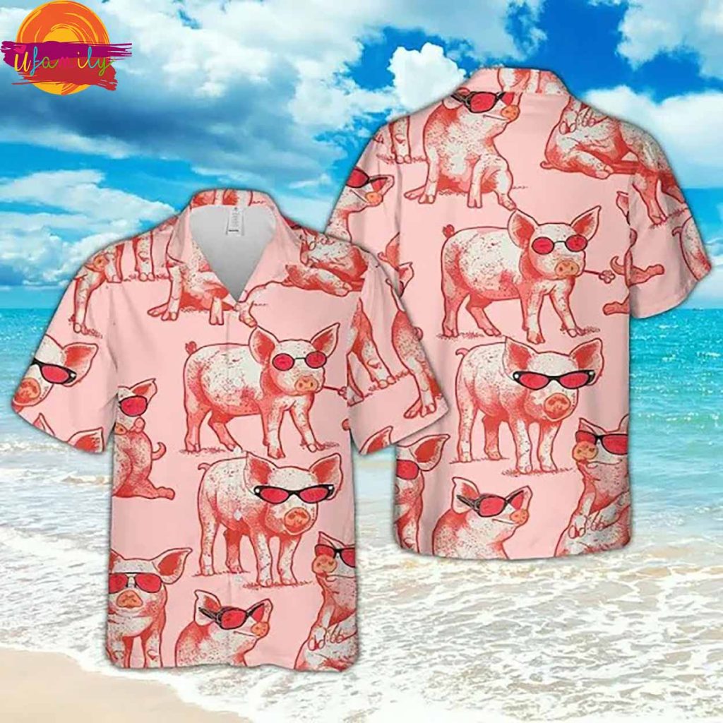 Hawaiian Aloha Shirts Funky Pig Style