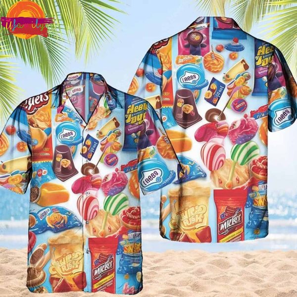 Ice Cream Candy Sweet Hawaiian Shirt Style