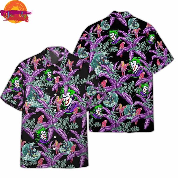 Joker HaHaHa Tropical Palm Hawaiian Shirt Style