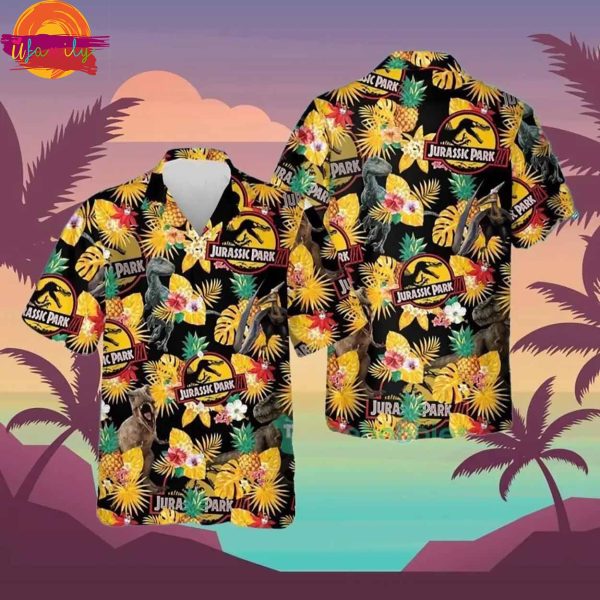 Jurassic Park Tropical Hawaii Beach pineapple Hawaiian Shirt Style