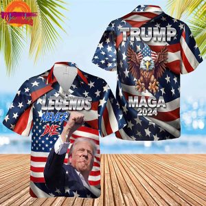 Legends Never Die Donald Trump Hawaiian Shirt 1