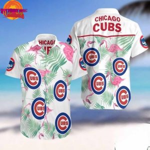 MLB Chicago Cubs Hawaiian Shirt Flamingos Style