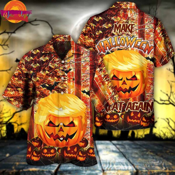 Make Halloween Great Again Hawaiian Shirt Style