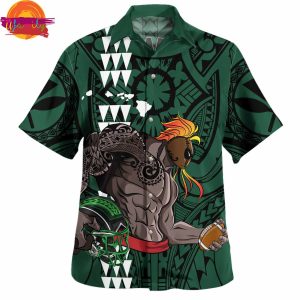 Map Kanaka Football Summer Hawaiian Shirt Style 2