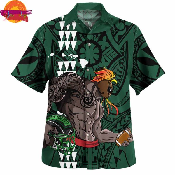 Map Kanaka Football Summer Hawaiian Shirt Style