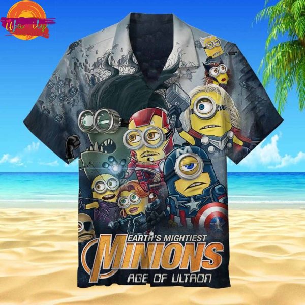 Marvel Hero Minions Hawaiian Shirt Beach Summer Outfit