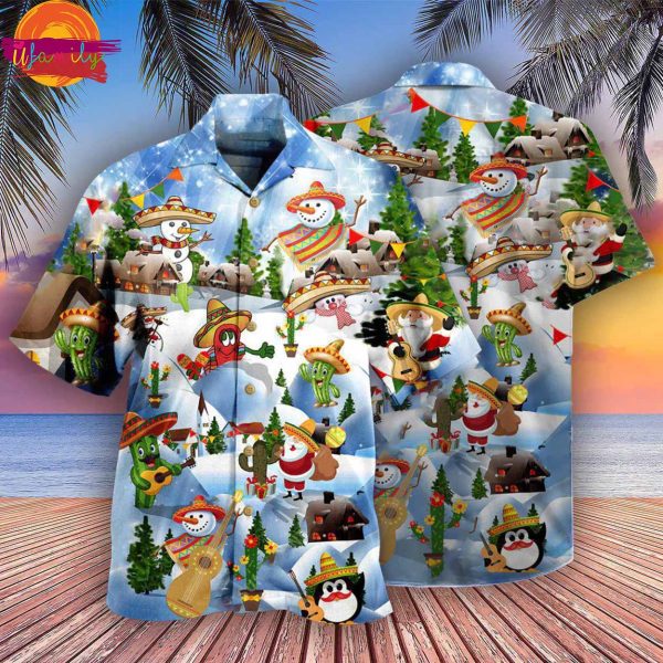 Mexican Say Merry Christmas Hawaiian Shirt Style