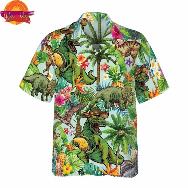 Mexico Dinosaur Hawaiian Shirt Style