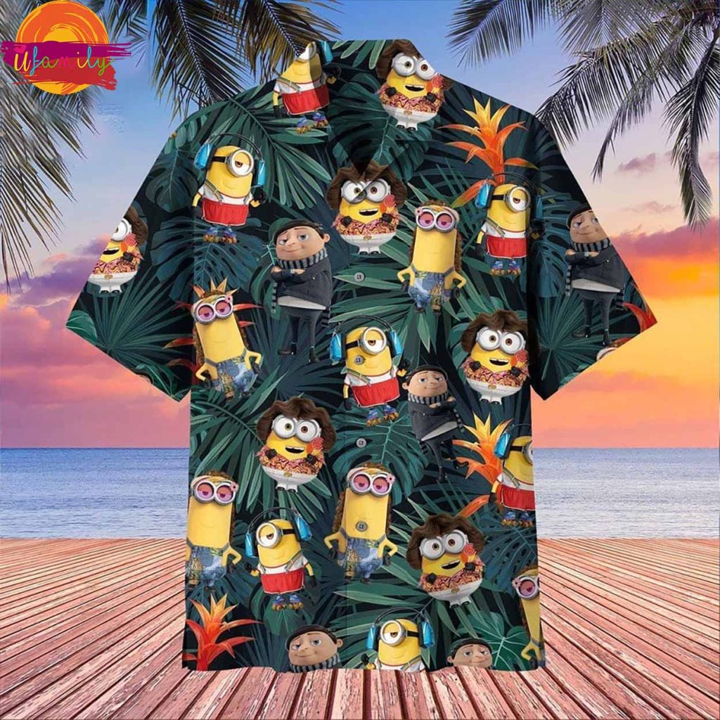 Minion Gru Aloha Despicable Summer Hawaiian Shirt Style