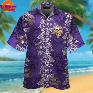 Minnesota Vikings Flowers Hawaiian Shirt Style