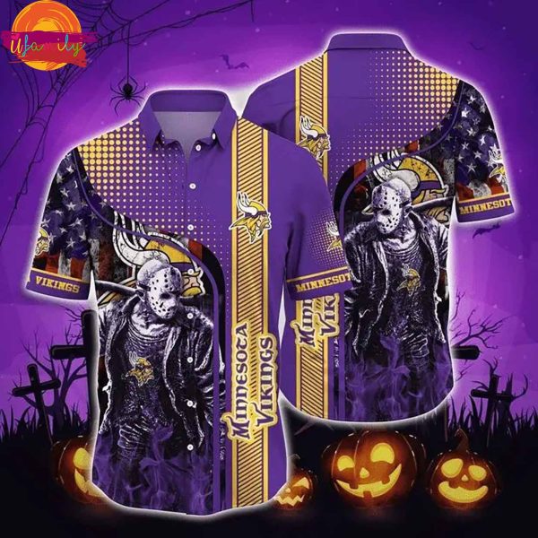 Minnesota Vikings Jason Voorhees Hawaiian Shirt Style