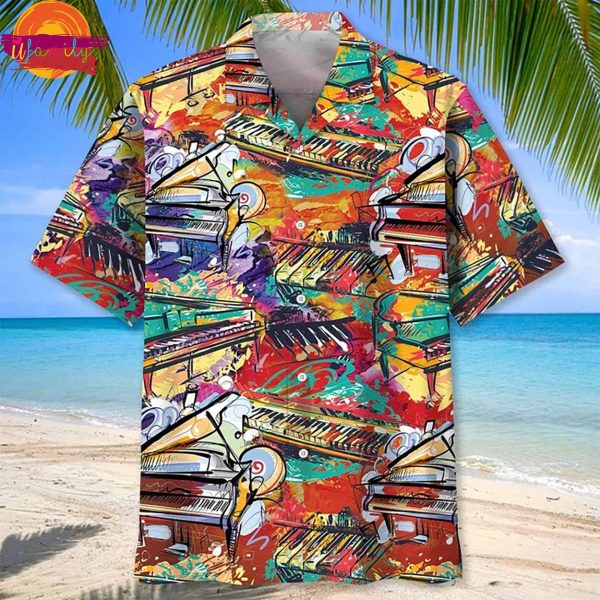 Music Full Colors Piano Hawaiian Shirt