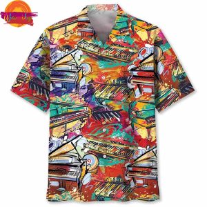 Music Full Colors Piano Hawaiian Shirt 2