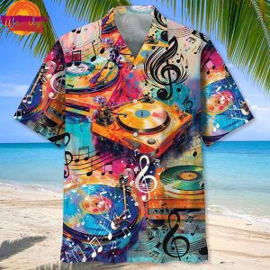 Music Vinyl Record Player Art Hawaiian Shirt