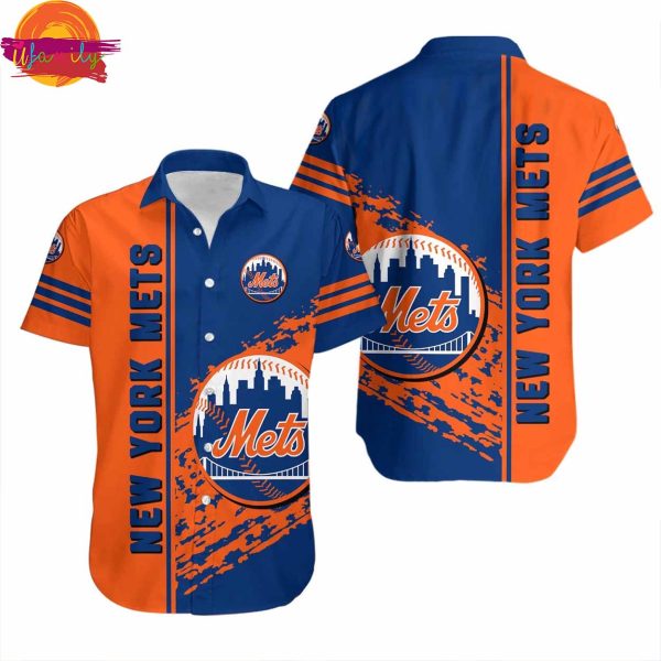 New York Mets Hawaiian Shirt Quarter Style