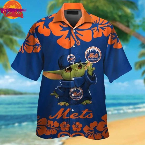 New York Mets MLB Baby Yoda Hawaiian Shirt