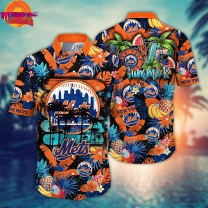 New York Mets MLB Summer Hawaiian Shirt Style 1