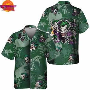 Palm Tree The Joker Smiling Teeth Hawaii Shirt Style