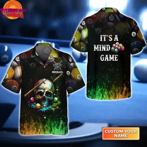 Personalized Lasfour Dead Stroke Skull Billiard On Fire Hawaiian Shirt